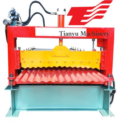 China Iron Steel Corrugated Double Layer Roll Forming Machine Galvanized Hydraulic Cutting for sale