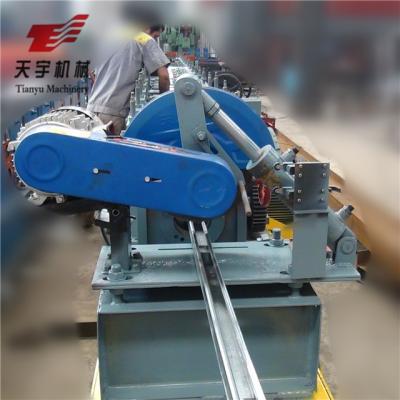 Китай Galvanized Slotted Storage Rack Roll Forming Machine Chain Drive PLC control продается