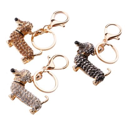 China 2022 custom key chain key chain zircon diamond fashion cute animal keychains for sale