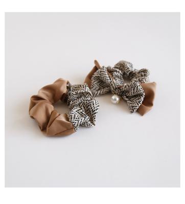 China Girl Fashion Hair Tie Hair Accessories Temperament Polka Dot Color Matching Environmentally Friendly Hot-selling Bow Hair Tie for sale