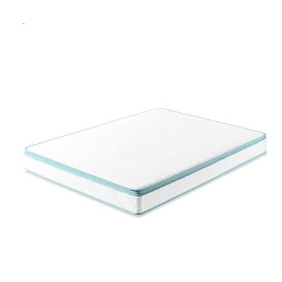 China Blue Orthopedic Euro Bonnel Double Bed Spring Blue Bonnel Singl Price Mattress Flippable Latex Fabric Top Mattress for sale