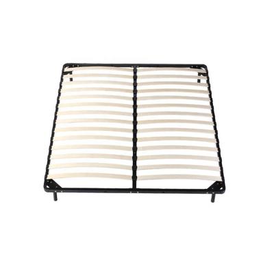 China Foldable Customize Metal Bed Frame Knock Down Large Double Queen Wholesale In China for sale