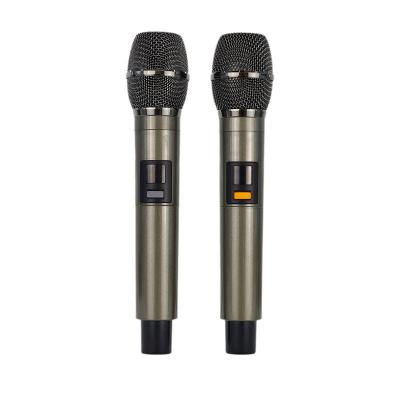 China High Quality Headset Microphone Guangzhou 2UHF Wireless Karaoke Microphones Wireless System For Teachers for sale