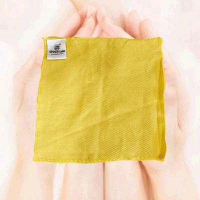 China Small Square Handkerchief Towel Hand Soft Touch Washcloth Baby Cotton Face Towels Safe Wholesale for Baby Kids for sale