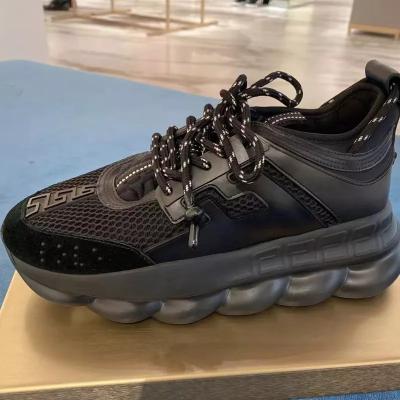 China Cushioning High Quality Luxury  Designer Chain Reaction Varsace Sneaker Men Women Sport Retro  Casual shoes Zapatillas for sale