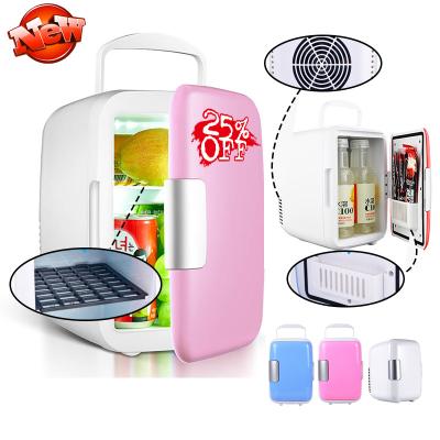 China Mini Beauty Skincare Fridge For Compressor 25%OFF 4l 6l 10l Portable Pink Hotel Room Bar Cosmetic Food for sale