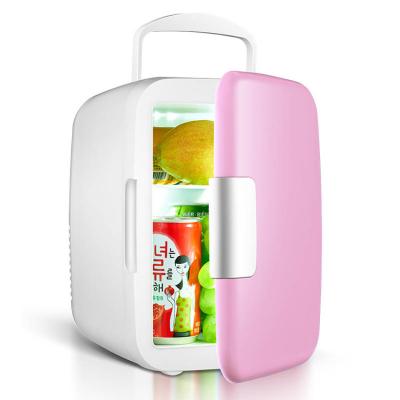 China COMPRESSOR 4 Liter Mini Fridge Small Beauty Skin Care Makeup Mini Bar Custom Cosmetic Fridge Glass Door Refrigerators for sale