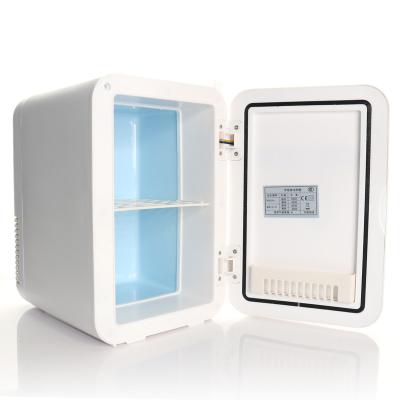 China COMPRESSOR Mini Fridge Nevera Refrigerator Cosmetic with Logo Skincare Mini Fridge Mirror Shopping Portable Beauty Bar Small for sale