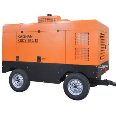 China Half Wholesale Price Sales KAISHAN Lubricated Mobile Screw Air Compressor High Pressure Air Compressor for sale