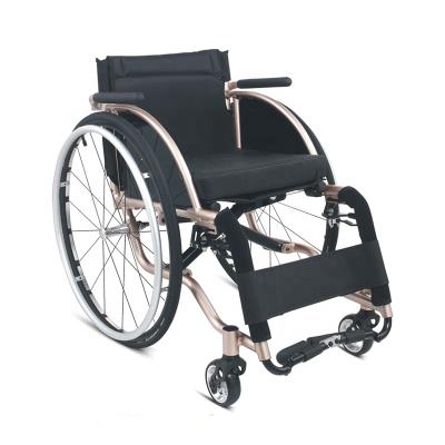 China 2021 New Leisure Sport Rigid Ultralight Folding Wheelchair 100kg for sale