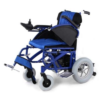 China Disabled Equipment High Strength 120KG Folding Aluminum Electric Wheelchair for sale