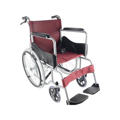 China Cheap price of standard base foldable manual hospital Philippines 115kg steel wheelchair for sale