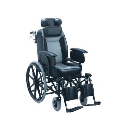 China High car cushion orthopedic back reclining wheelchair for the elderly 150kg for sale