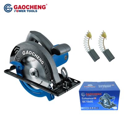 China Wood Saw Gaocheng Electric Circular Saw For Wholesale 1850C 220V 50HZ 7inch 185mm 5kg 65MM 31.5*24*18cm GC-1850C Wood Cutting OEM,ODM for sale