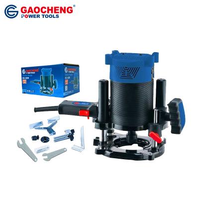 China Easy Operation Gaocheng Woodworking Machinery Tool 1800W 55mm Electric Plunge Router For Sale for sale