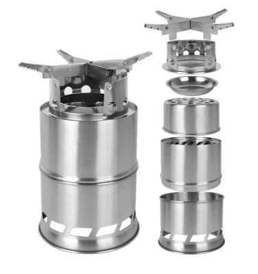 China Easily Cleaned Step Up Wood Burning Stove Outdoor Camping Stove for sale