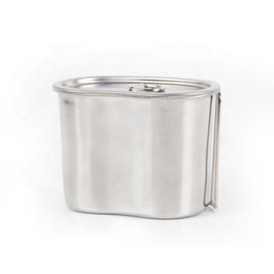 China Military Stainless Steel Canteen with Cup and Cover for Outdoor Camping Picnic Hike Backpacking Survival for sale