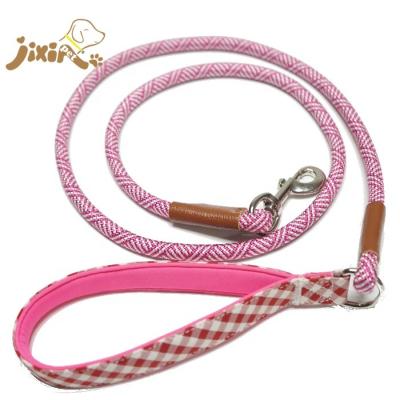 China New Style DETACHED Rope Dog Training Leash With Comfortable Fabric Handle for sale