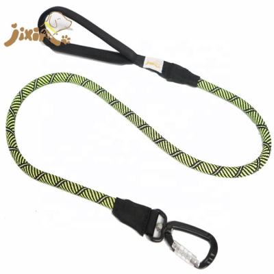 China DETACHED Durable Nylon Climbing Rope Dog Training Leash With Twist Lock Carabiner for sale