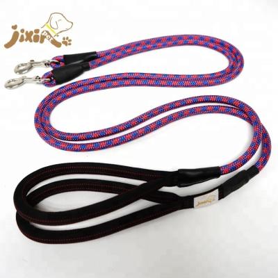 China Gently To Pull Dogs Jixin Premium Nylon Pet Rope Dog Leash With Padded Handle for sale