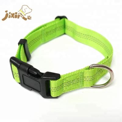 China Custom Size DETACHED Safety Dog Training Reflective Collar in Green for sale