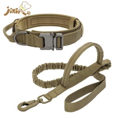 China Outdoor Reflective Dog Tactical Rope Lead Leash Traction Training Pet Camouflage Long Leash For Dog for sale