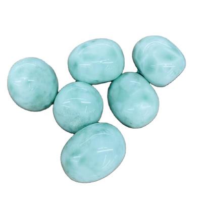 China Europe Crystal Polished Crystal Gravel Larimar high quality natural wholesale tumbled stone for healing for sale