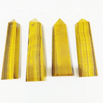 China Wholesale High Quality Natural Crystal Stone Point Magic Wand Tricks Tiger Eye Healing From Europe for sale