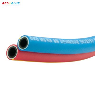 China PVC& RUBBER Wholesale High Pressure Braiding Reinforced Twin Weld Hose For Oxygen Acetylene Hose for sale