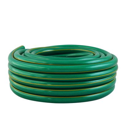 China High Pressure Water Discharge Multi Layer Braided PVC Garden Hose For Watering Irrigation for sale