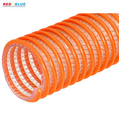 China Composite Fiber Plastic Hose Lightweight High Pressure Fabric Reinforced PVC Polyester Suction Hose for sale