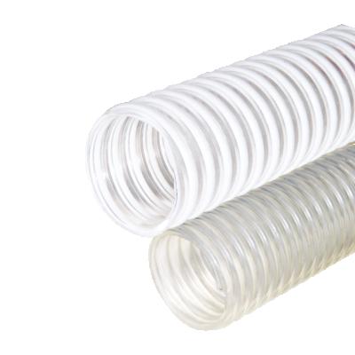 China Clear Suction Hose PVC Propeller Water Discharge Wholesale Price Food Grade Flexible Spring Water Hose for sale