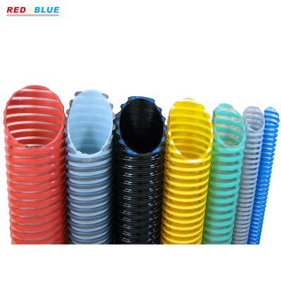 China Water Discharge 10 Inch Colorful 12 Inch High Temperature Propeller Suction Hose Reinforced PVC Flexible Water Pipe for sale