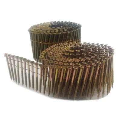 China Roofing Building Material 64mm Wire Screw Coil Nails Spiral Shank Nails for sale