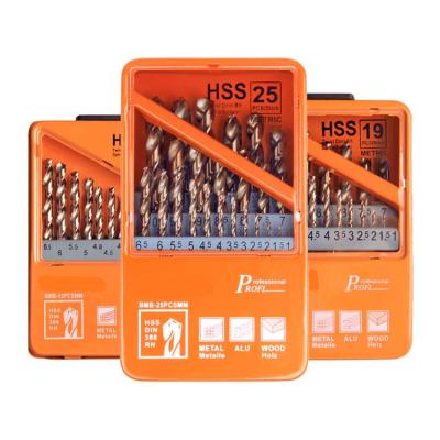 China Drilling Holes Drilling Accessories 1-13mm HSS6542 Drill Bits Set For Metal for sale