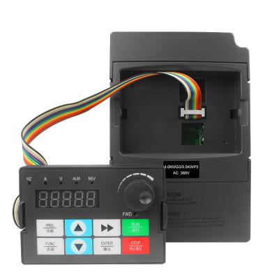 China Home appliance Jinqu 0.75-2.2kw 440v three phase control panel vfd with 380v input/output frequency inverter for sale