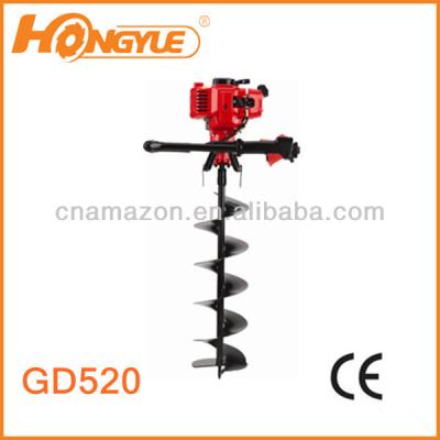 China Powerful Digging Holes 52CC CE Gasoline Hand Earth Auger Earth Drill GD520 With 1E50F Engine for sale