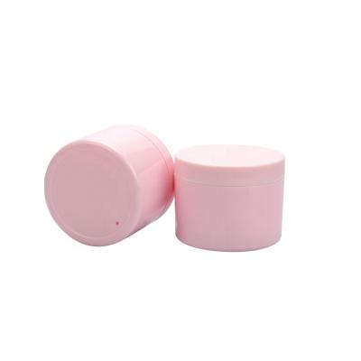 China Empty pink 120g 4oz cosmetic jar pink 120g 4oz cosmetic jar mask wall 100ml packaging material thick PP cream jar Recycable jar for sale