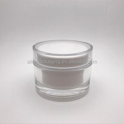 China Recycable Acrylic Cream Jar 200ml Jar Cosmetic 200ml Acrylic Jar for sale