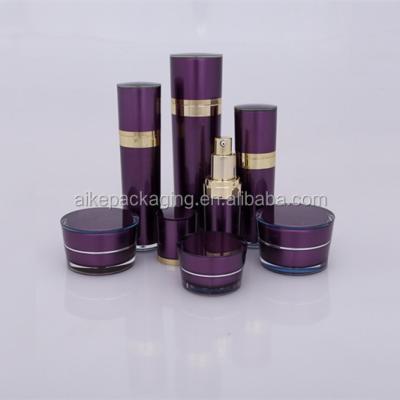 China Recycable Airless Skin Care Packaging Cosmetics Bottles And Jars Set for sale