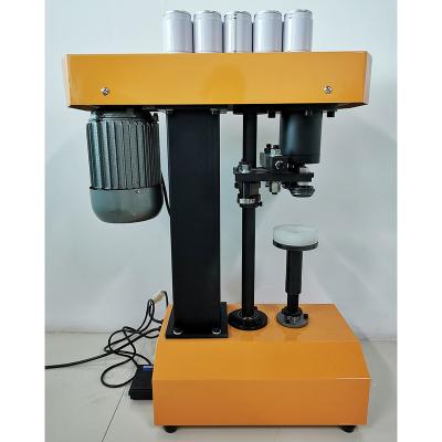 China Food Ready To Ship Semi-automatic Food Tin Can Sealing Machine For Jar Plastic Metal Tin Aluminum Can for sale