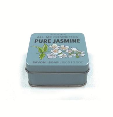 China Well Sealed / Recyclable Wholesale Seamless Metal Soap Tin Box Square Soap Tin Box Customized Design Square for sale