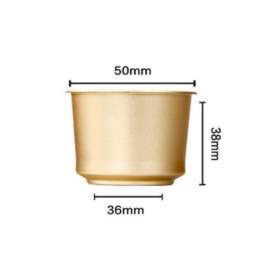 China Waterproof Metal Enclosure Box Packaging Aluminum Gold MiNI Metal Small Tea Can for sale