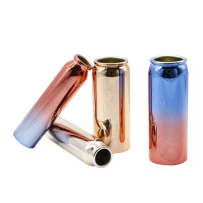 China Matcha Powder Factory Metal Packaging Direct Electroplating Aerosol Cans Sunscreen Moisturizing Spray Cans for sale