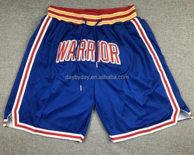 China Factory Direct Sales Antibacterial Summer Cool Breathable Custom Loose Embroidery Man Basketball Shorts for sale