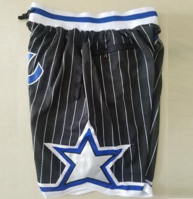 China Orlando Black Best Quality Stitched Antibacterial Basketball Shorts for sale