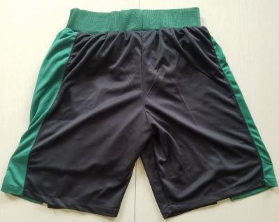 China Boston Antibacterial Black Best Quality Quilted Basketball Shorts for sale