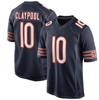 China Antibacterial Wholesale Cheap Pique Hunt Chicago Claypool 10 American Football Jersey 1 Justin Fields 34 Walter Payton for sale