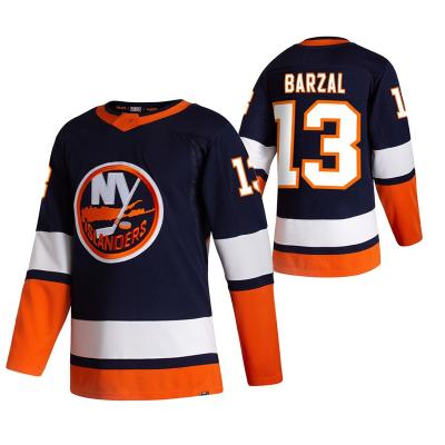 China Shirts & Tops Cheap Wholesale Hot Sale Ice Hockey Quilted Jersey New York Islander #13 Barzal 2022 New Draft Top Embroider Sports Jersey for sale