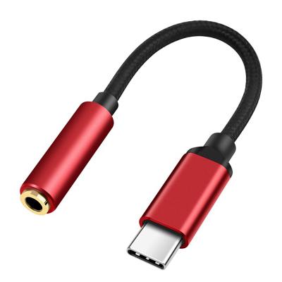 China JMTO Car Red 12cm C to 35mm Optical Audio Jack Headphone Jack Adapter Audio Cable for sale